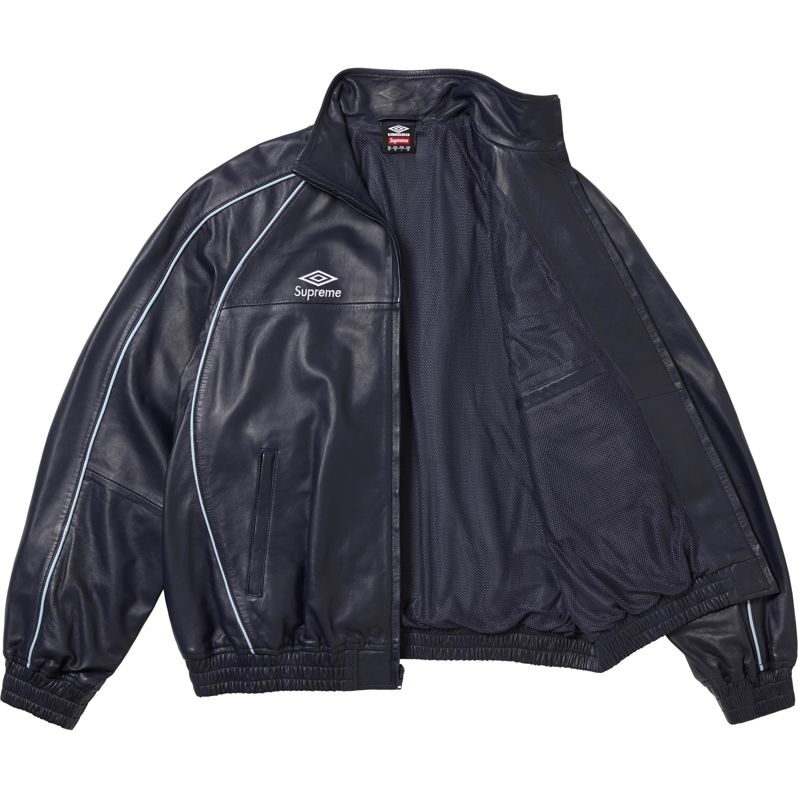 Supreme®/Umbro® Leather Track Jacket view 19